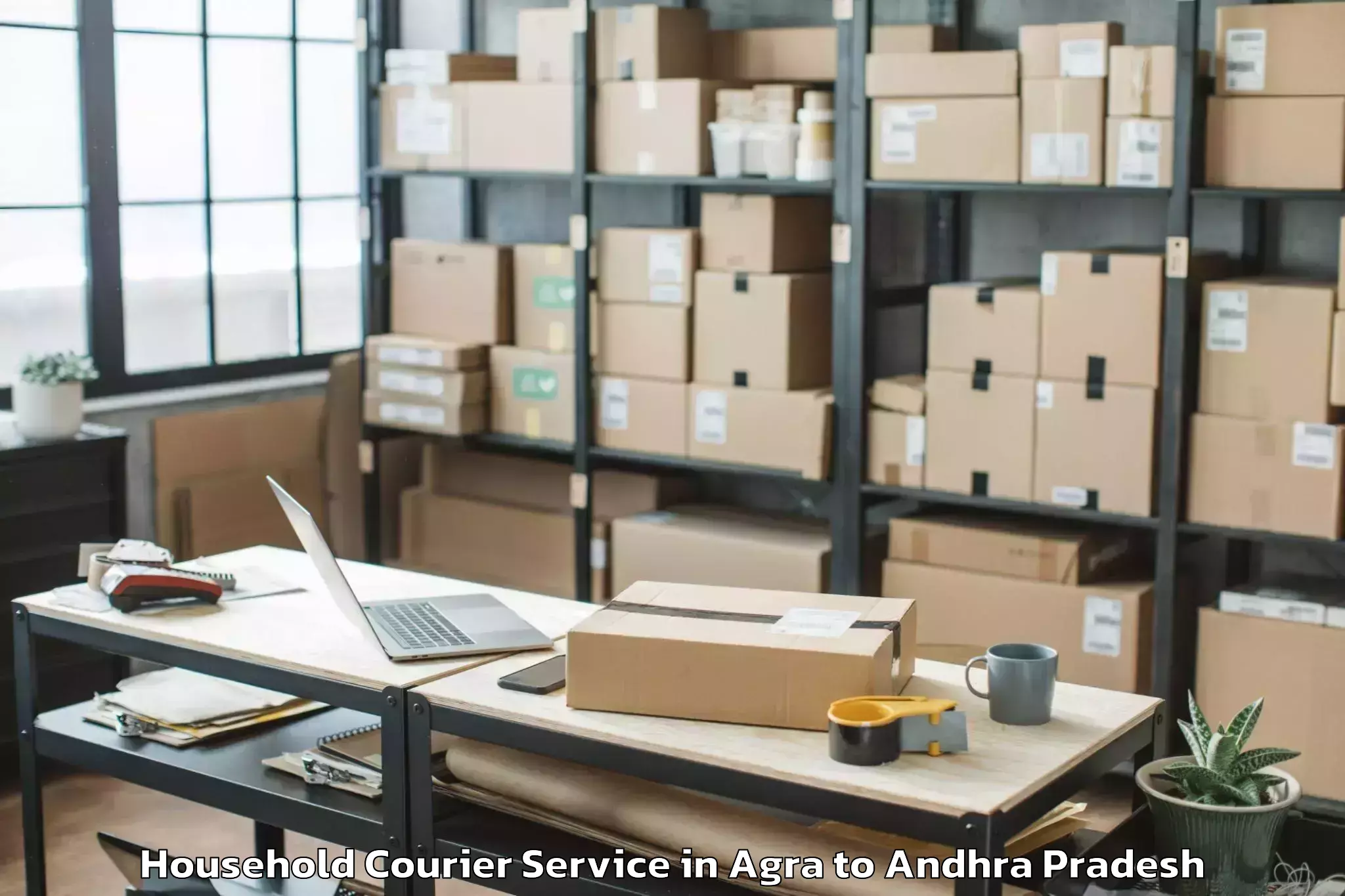 Easy Agra to Gudipala Household Courier Booking